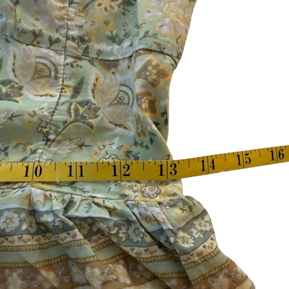 American Eagle AE Tiered Green Floral Mini Dress Small Cottagecore Fairy Boho - Picture 8 of 12